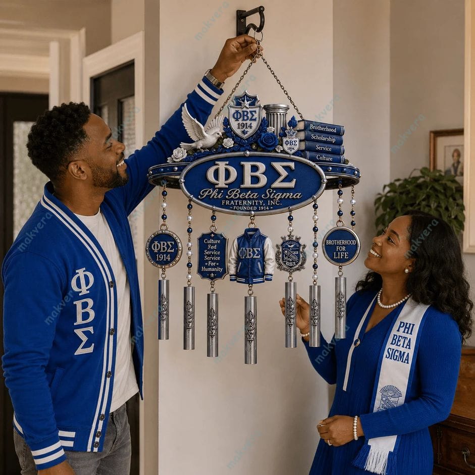 Phi Beta Sigma Fraternity Est 1914 Wind Chime 2 Phi Beta Sigma Fraternity Est 1914 Wind Chime 2
