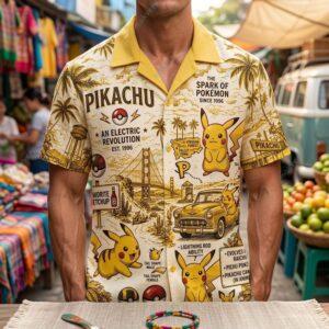 Pikachu An Electric Revolution Est 1996 Hawaiian Shirt 2