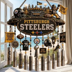 Pittsburgh Steelers Here We Go Wind Chime 1 Pittsburgh Steelers Here We Go Wind Chime 2