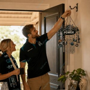 Port Adelaide Power AFL Team Wind Chime 1 Port Adelaide Power AFL Team Wind Chime 2
