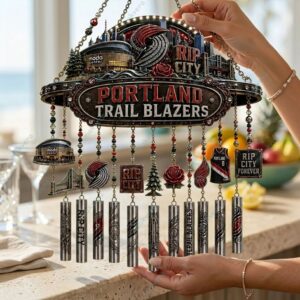 Portland Trail Blazers NBA Team Season 2026 Wind Chime 2