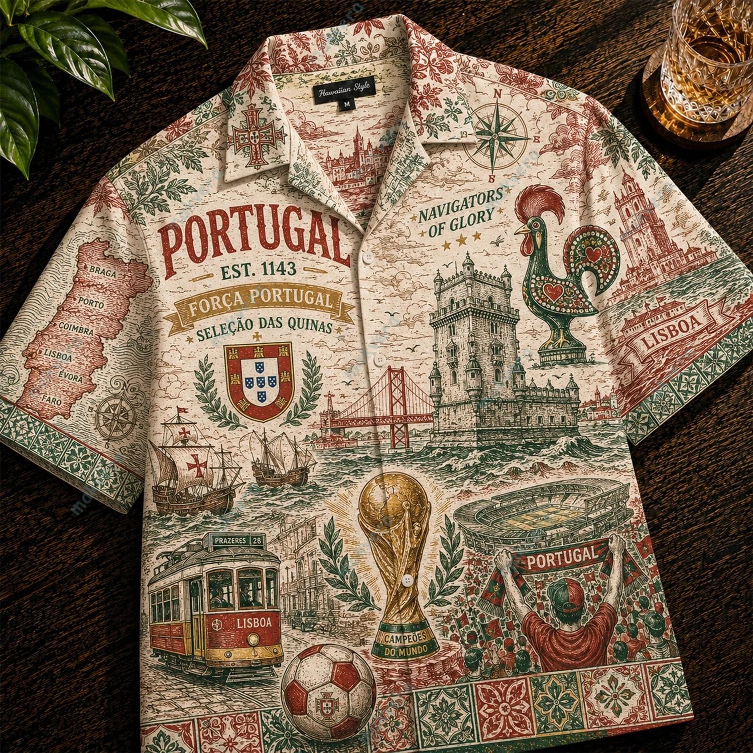 Portugal Est 1143 Navigators Of Glory Hawaiian Shirt 3 Portugal Est 1143 Navigators Of Glory Hawaiian Shirt 3