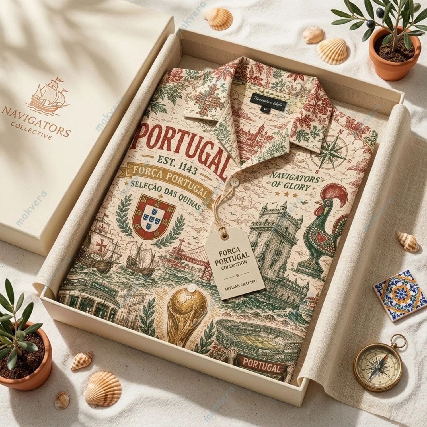 Portugal Est 1143 Navigators Of Glory Hawaiian Shirt Portugal Est 1143 Navigators Of Glory Hawaiian Shirt
