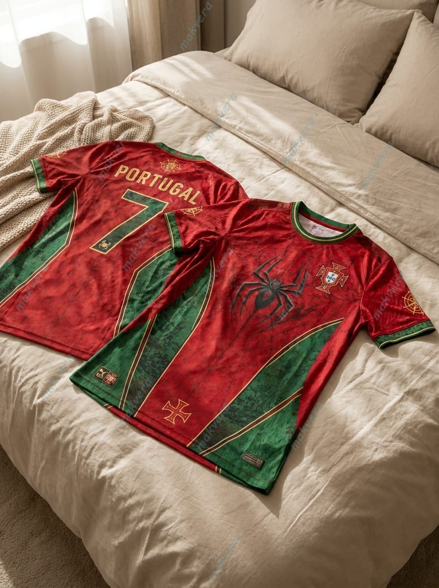 Portugal National Spider Man World Cup 2026 Custom Jersey 2 Portugal National Spider Man World Cup 2026 Custom Jersey