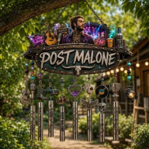 Post Malone Hollywood Bleeding Wind Chime 2 Post Malone Hollywood Bleeding Wind Chime 3