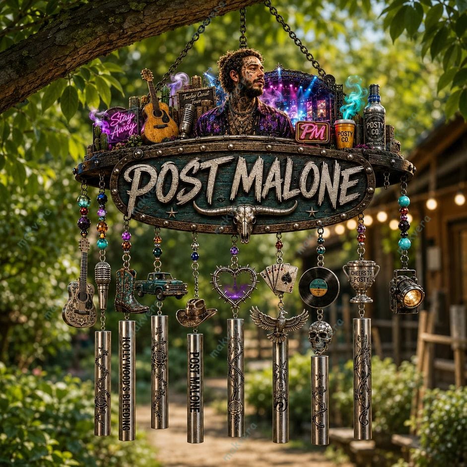 Post Malone Hollywood Bleeding Wind Chime 3 Post Malone Hollywood Bleeding Wind Chime 3