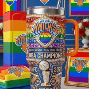 Pride Month x New York Knicks NBA Champions 2026 Tumbler