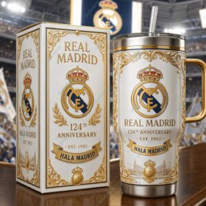 Real Madrid CF 124th Anniversary Insulated Tumbler