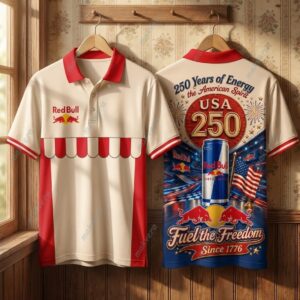 Red Bull 250 Years Of Energy The American Spirit Polo Shirt 2