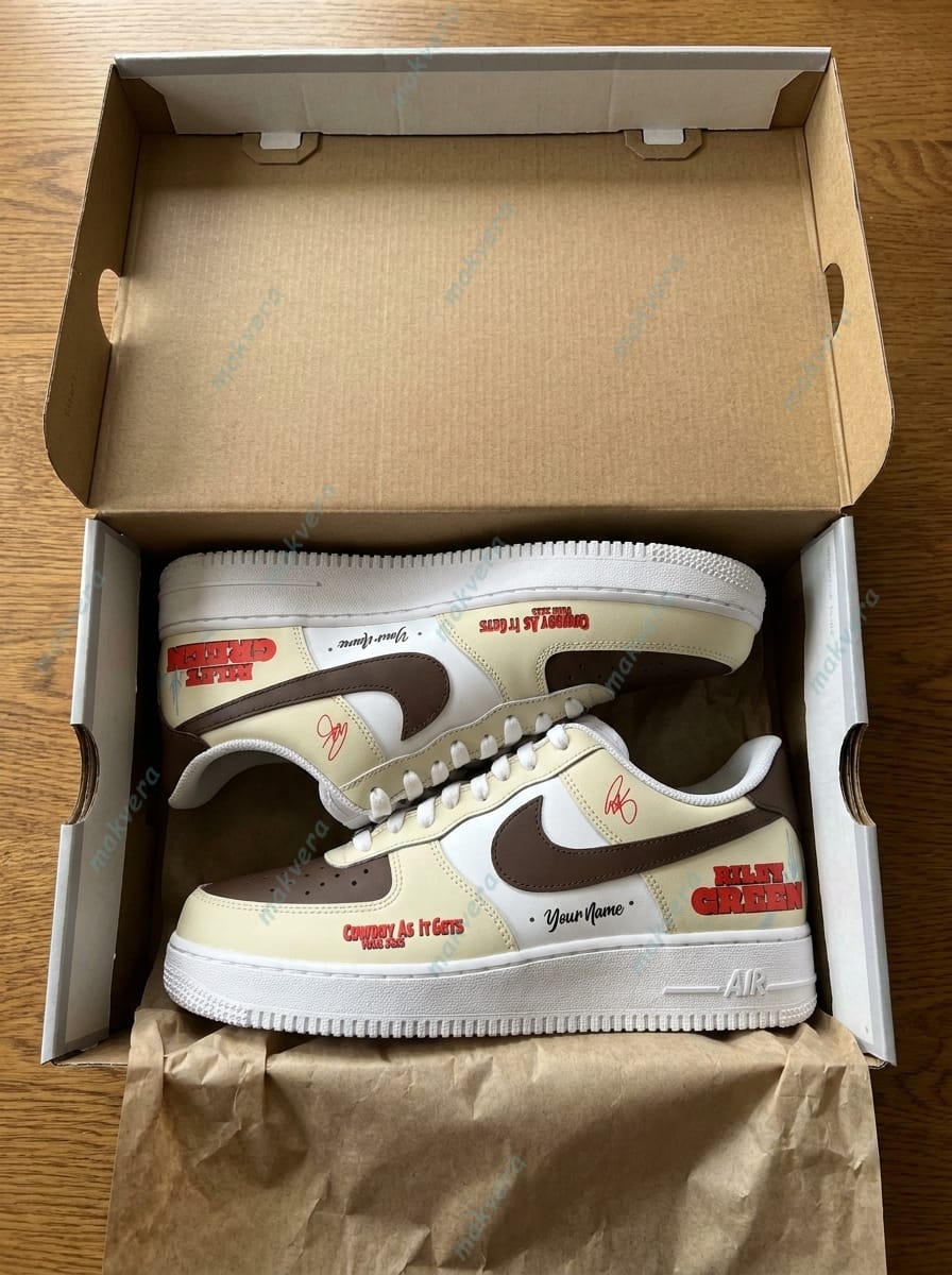 Riley Green x Cowboy As It Gets Tour 2026 Custom Air Force 1 Sneaker 2 Riley Green x Cowboy As It Gets Tour 2026 Custom Air Force 1 Sneaker 2