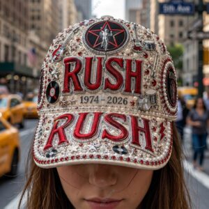 Rush Band 52 Years Anniversary 1974-2026 Premium Cap 1 Rush Band 52 Years Anniversary 1974-2026 Premium Cap 2