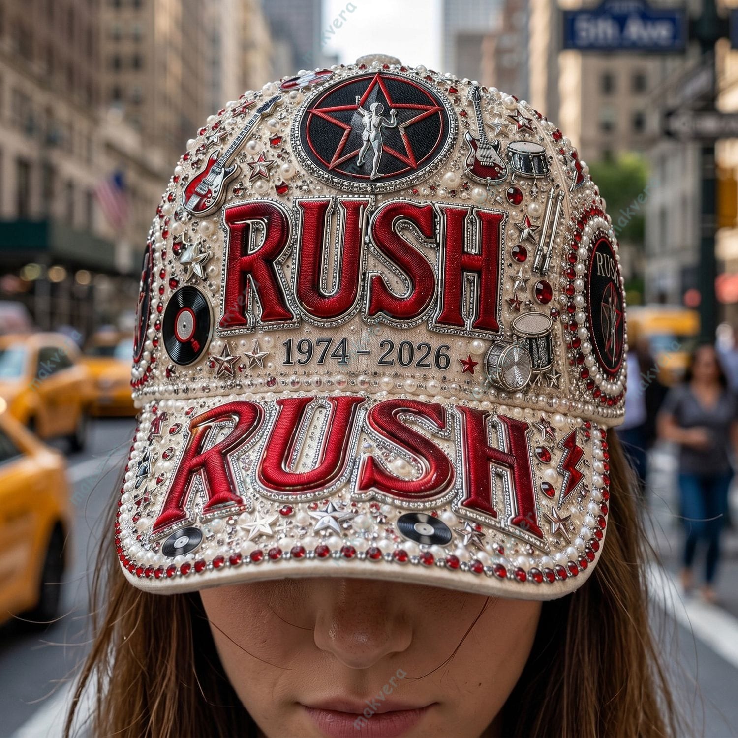 Rush Band 52 Years Anniversary 1974-2026 Premium Cap 2 Rush Band 52 Years Anniversary 1974-2026 Premium Cap 2