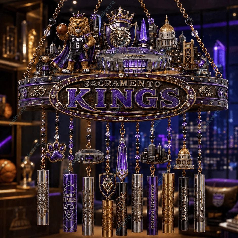 Sacramento Kings NBA Team Wind Chime 3 Sacramento Kings NBA Team Wind Chime 3
