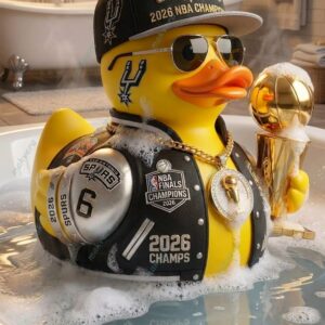 San Antonio Spurs 2026 NBA Champions Rubber Duck