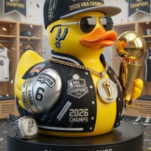 San Antonio Spurs 2026 NBA Champions Rubber Duck