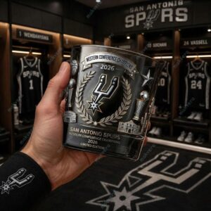 San Antonio Spurs Western Conference Champions 2026 Whiskey Glass 2