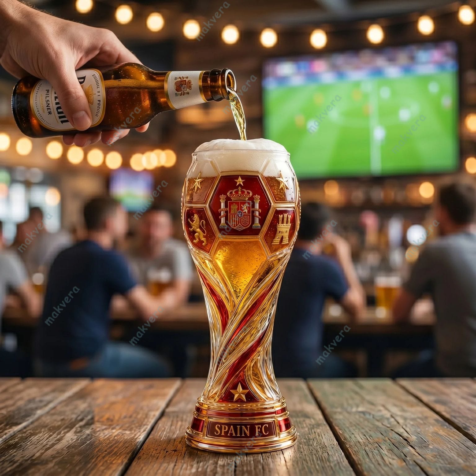 Spain FC La Furia Roja World Cup 2026 Beer Glass Spain FC La Furia Roja World Cup 2026 Beer Glass