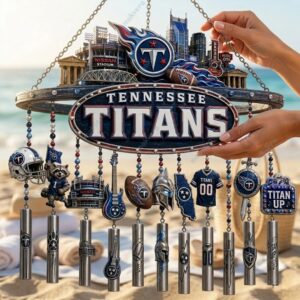 Tennessee Titans Nissan Stadium Wind Chime 1 Tennessee Titans Nissan Stadium Wind Chime 2