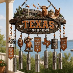 Texas Longhorns Iconography Wind Chime 2