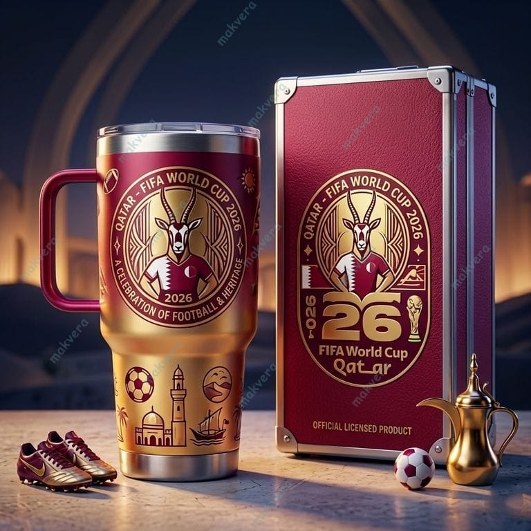 The Desert Rose Qatar FIFA World Cup 2026 Tumbler 2 The Desert Rose Qatar FIFA World Cup 2026 Tumbler 2