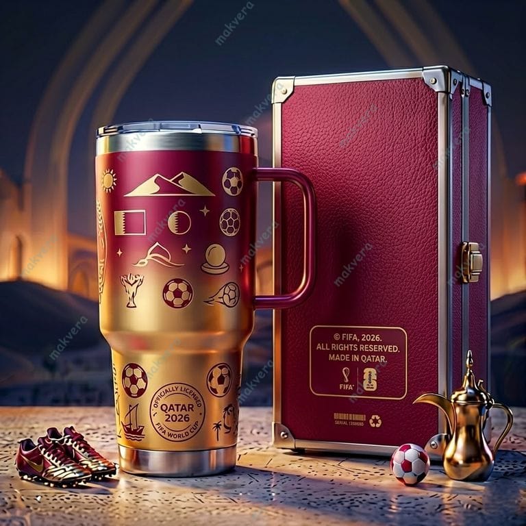 The Desert Rose Qatar FIFA World Cup 2026 Tumbler 3 The Desert Rose Qatar FIFA World Cup 2026 Tumbler 3