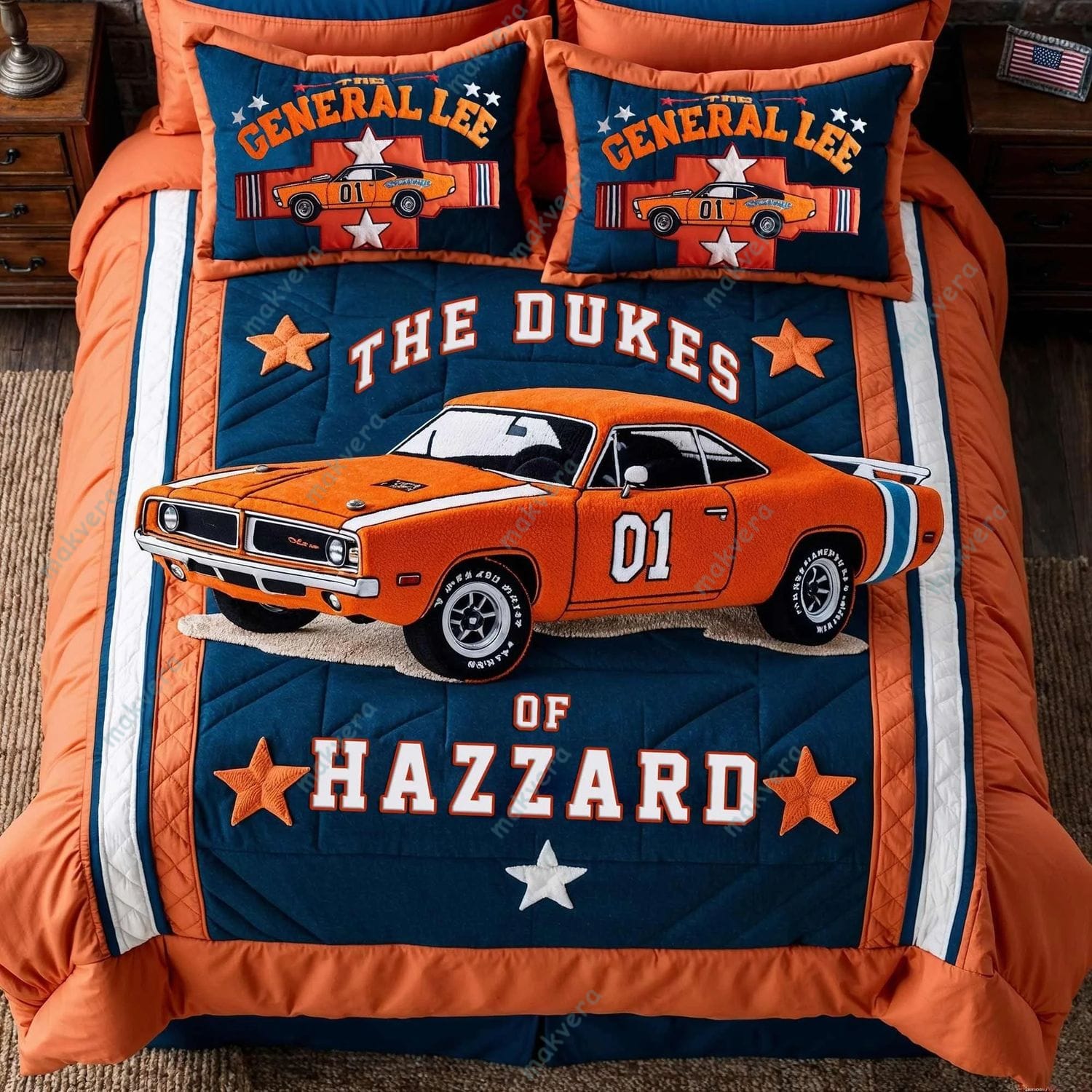 The Dukes Of Hazzard General Lee Bedding Set The Dukes Of Hazzard General Lee Bedding Set