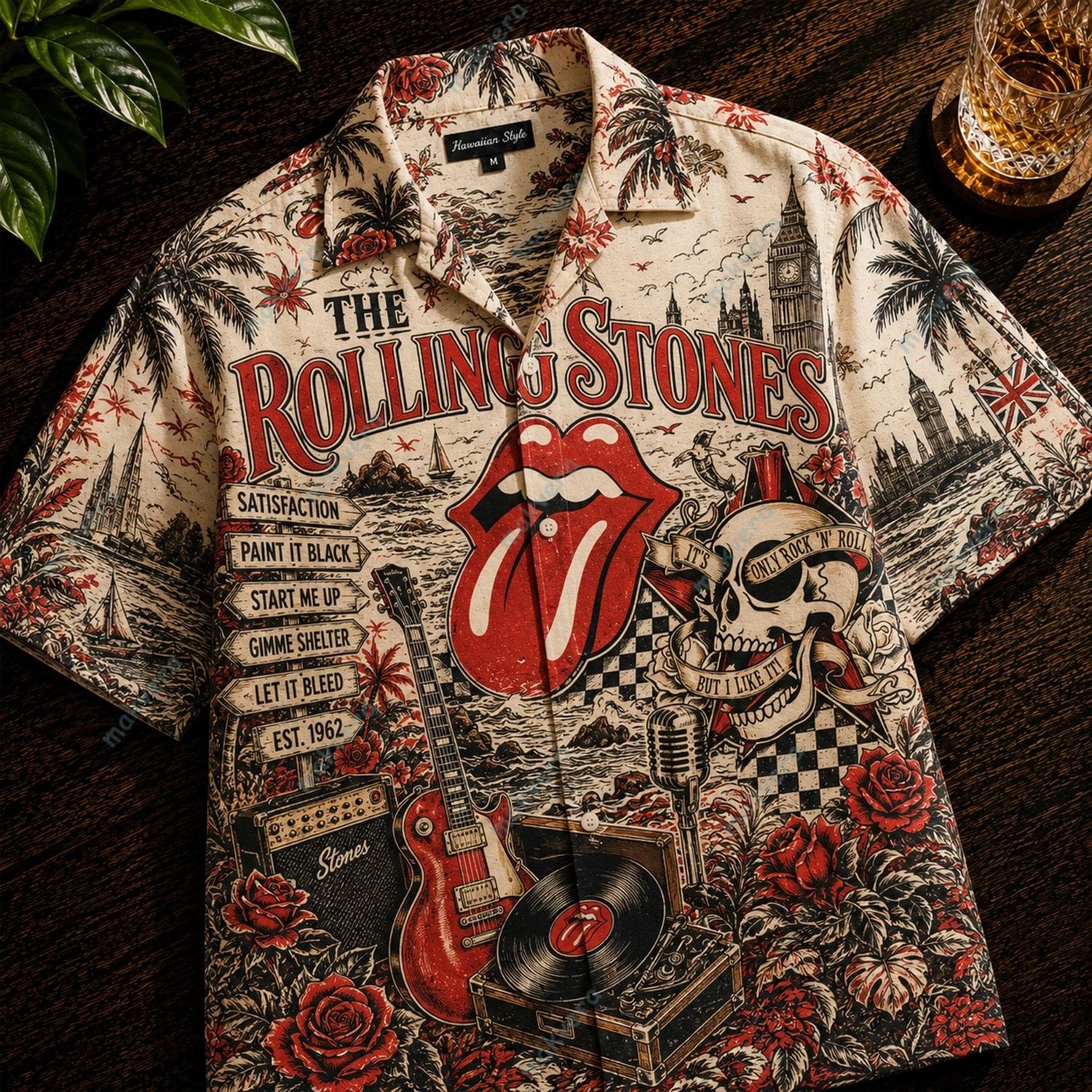 The Rolling Stones Est 1962 Hawaiian Shirt The Rolling Stones Est 1962 Hawaiian Shirt