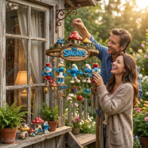 The Smurfs Welcome To Smurf Village Wind Chime 2