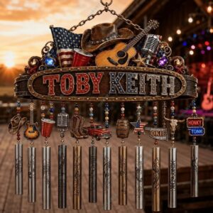 Toby Keith 250 Years America Anniversary Wind Chime