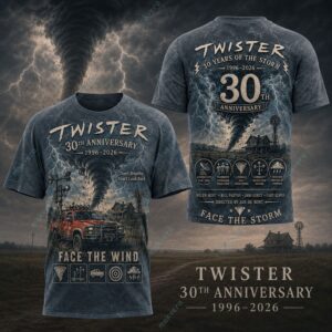 Twister Face The Wind 30Th Anniversary 1996-2026 Shirt 4