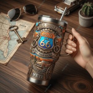 US Route 66 Get Your Kicks Tumbler 2
