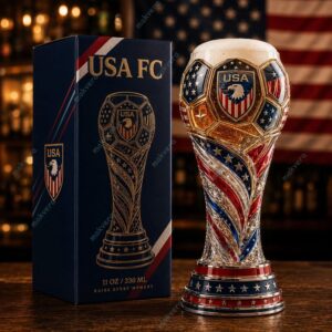 USA FC World Cup 2026 Soccer Trophy Beer Glass