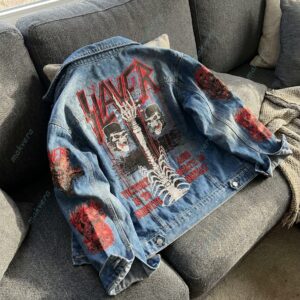 War Ensemble Slayer Band Denim Jacket