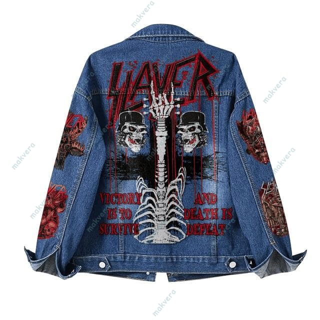 War Ensemble Slayer Band Denim Jacket 4 War Ensemble Slayer Band Denim Jacket 4