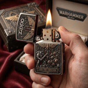 Warhammer 40K For The Emperor Zippo Case 1 Warhammer 40K For The Emperor Zippo Case 2