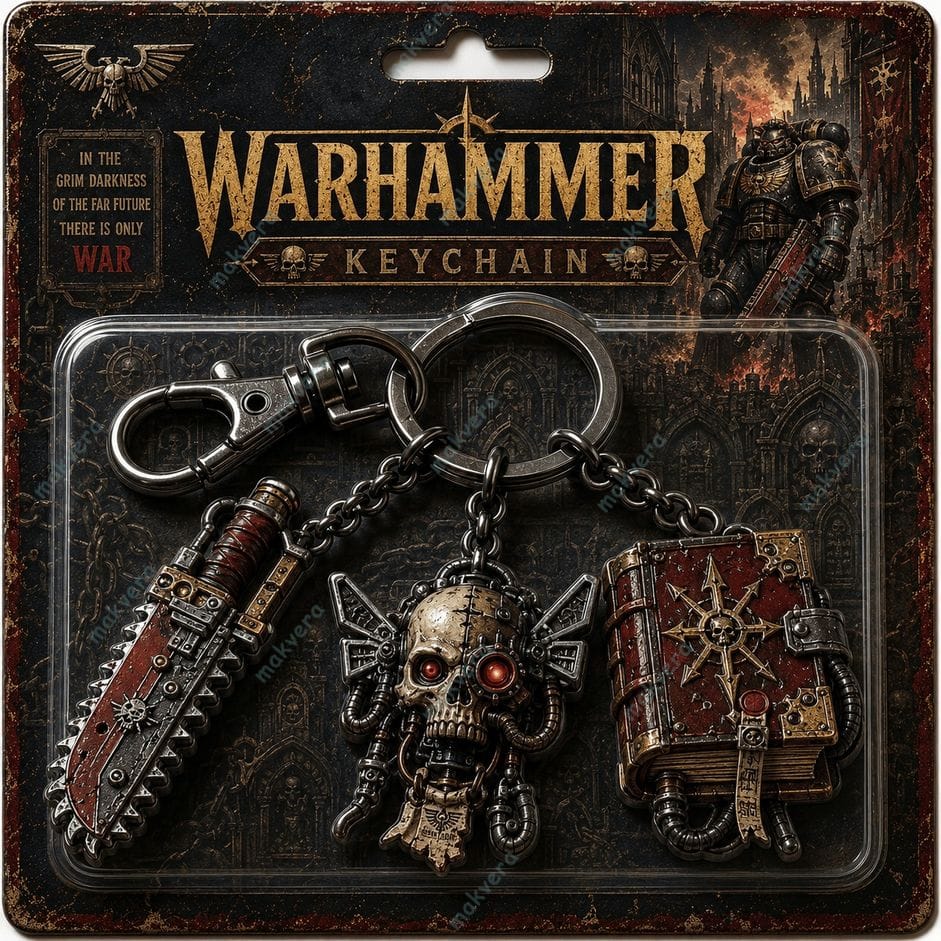 Warhammer 40K Grimdark Collector Keychain Warhammer 40K Grimdark Collector Keychain