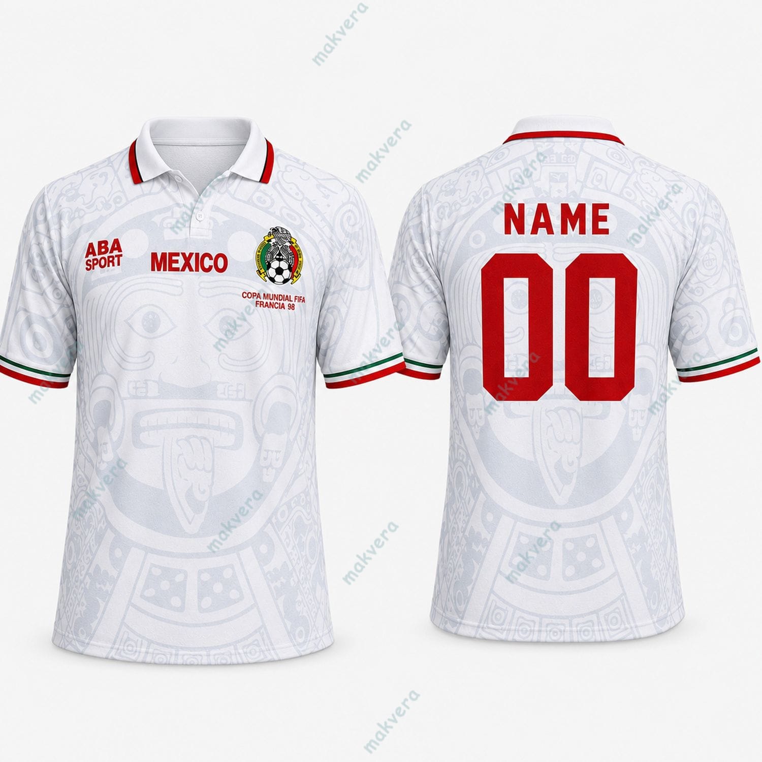 World Cup 2026 ABA Mexico 1998 Custom Jersey 3 World Cup 2026 ABA Mexico 1998 Custom Jersey 3