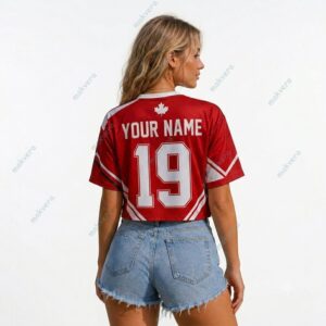 World Cup 2026 Canada National Custom Crop Top Jersey 2