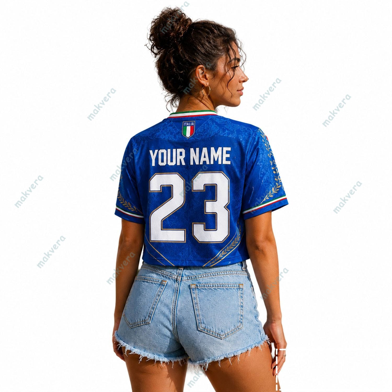 World Cup 2026 Italia National Custom Crop Top Jersey 2 World Cup 2026 Italia National Custom Crop Top Jersey 2