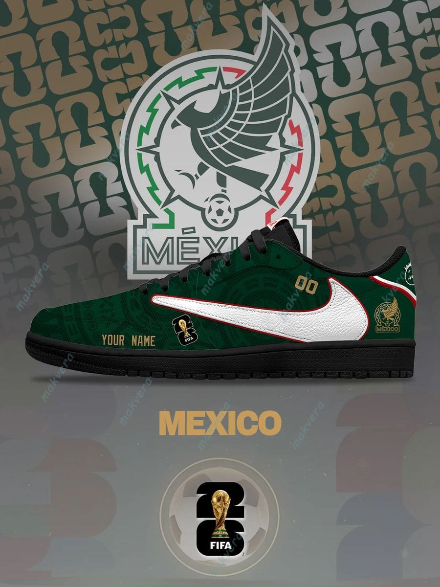 World Cup 2026 Mexico National Custom Air Force 1 Sneaker 4 World Cup 2026 Mexico National Custom Air Force 1 Sneaker 4