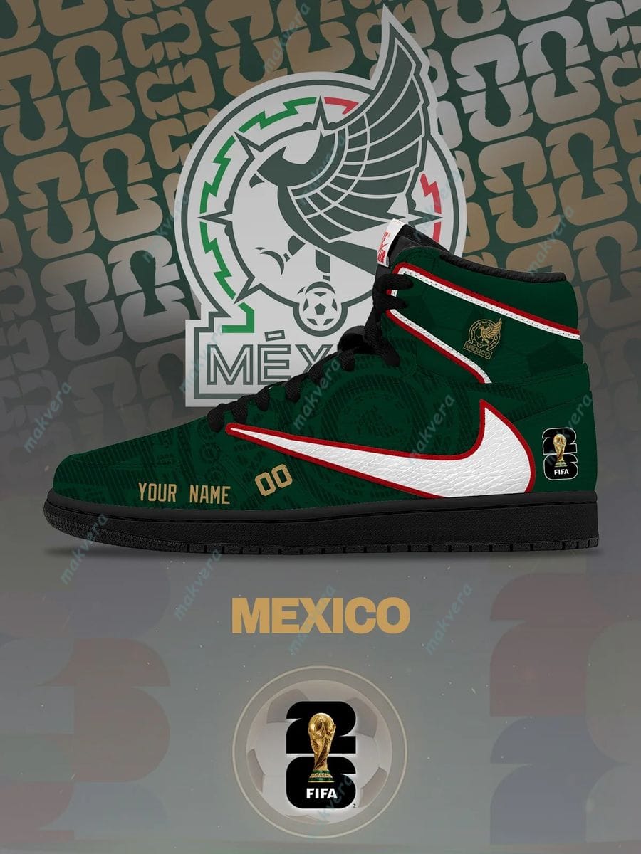 World Cup 2026 Mexico National Custom High Top Sneakers 4 World Cup 2026 Mexico National Custom High Top Sneakers 4