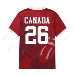 World Cup 2026 Rolling Stones Canada National Jersey 1 World Cup 2026 Rolling Stones Canada National Jersey 2