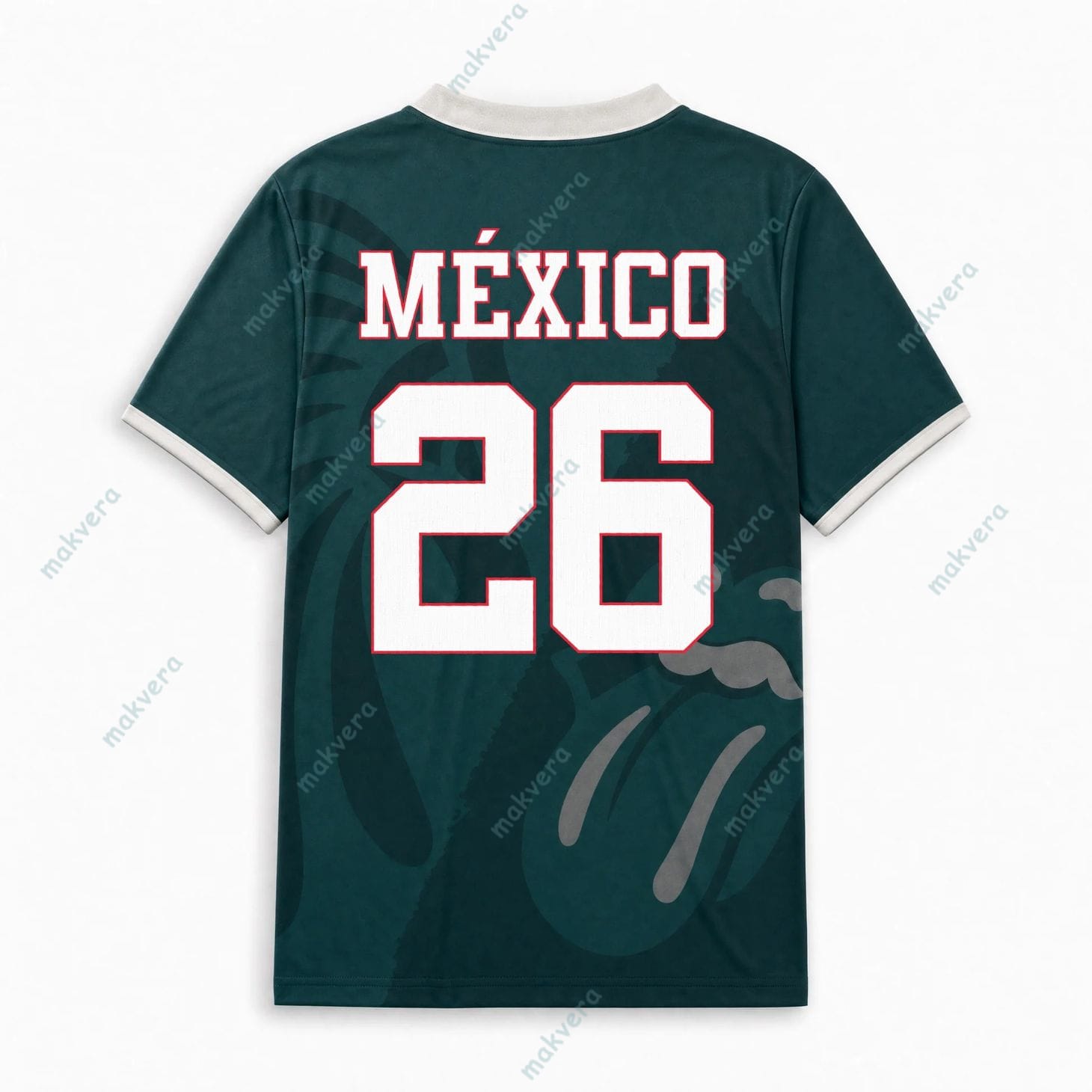 World Cup 2026 Rolling Stones Mexico National Jersey 3 World Cup 2026 Rolling Stones Mexico National Jersey 2