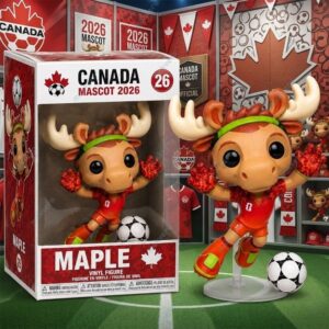 World Cup Canada Mascot Maple Pop Figure 2026
