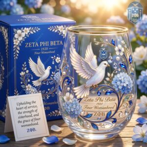 Zeta Phi Beta 1920 Finer Womanhood Drink Glass