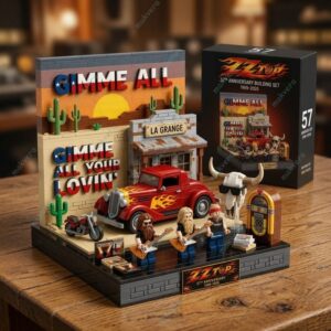 Zz Top Gimme All Your Lovin' 57Th Anniversary Building Block Set 2