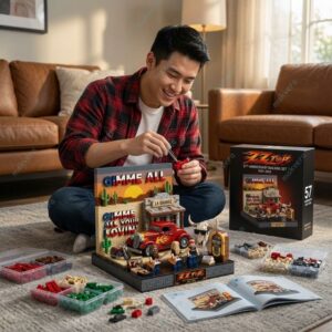 Zz Top Gimme All Your Lovin' 57Th Anniversary Building Block Set